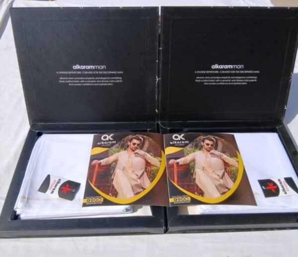 142aa743-fcdf-471c-9756-e7ae5919c83b Alkaram Premium Cotton Men Suit – Unstitched Box Pack