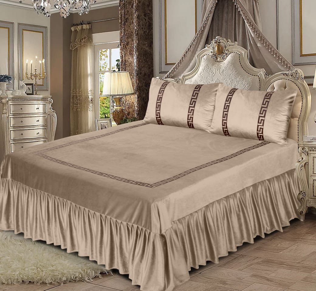 3 D PANAL BEDSHEET CRYSTAL COTTON