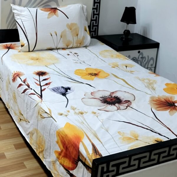 4Pc Export Cotton Single Pair Bedsheets