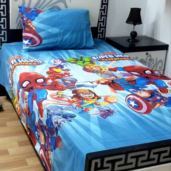 4Pc Export Cotton Single Pair Bedsheets