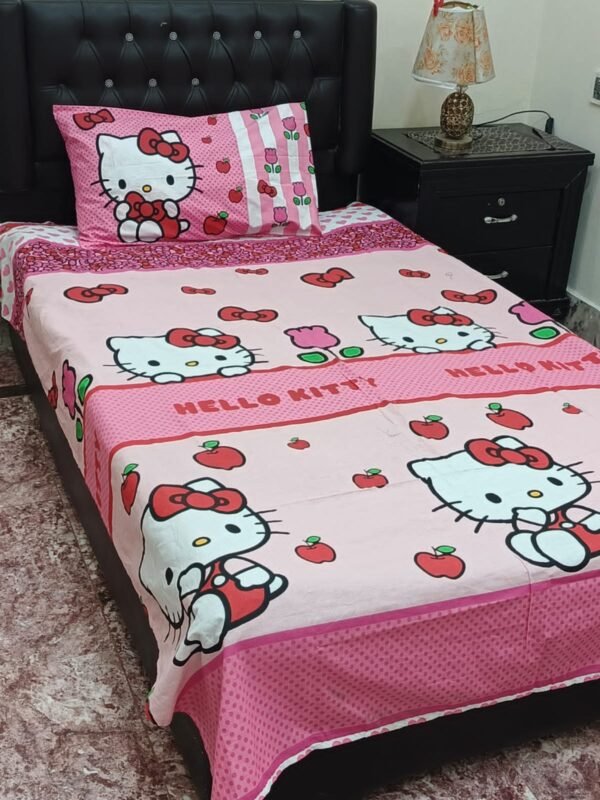 4Pc Export Cotton Single Pair Bedsheets