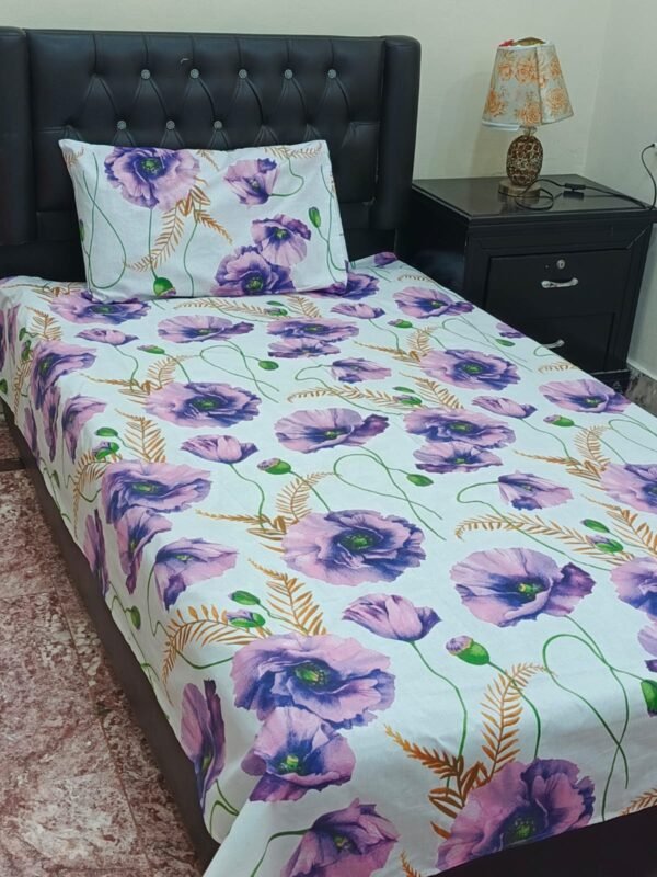 4Pc Export Cotton Single Pair Bedsheets