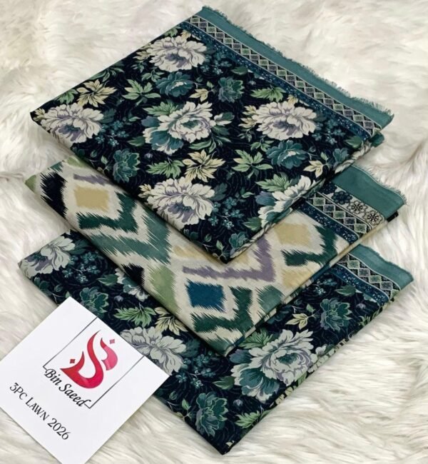 BIN SAEED LAWN 3PC COLLECTION