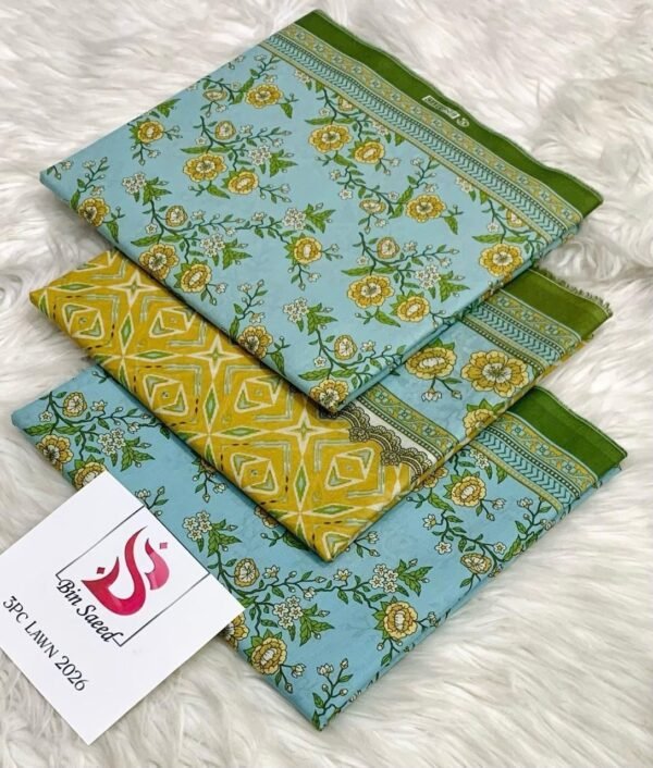 BIN SAEED LAWN 3PC COLLECTION