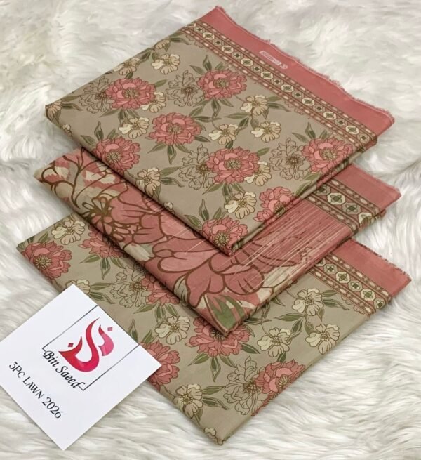 BIN SAEED LAWN 3PC COLLECTION