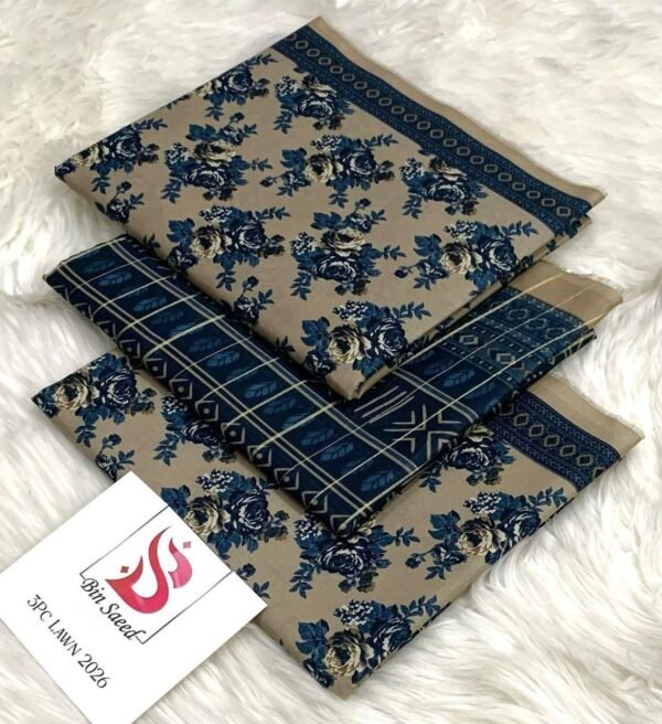 BIN SAEED LAWN 3PC COLLECTION