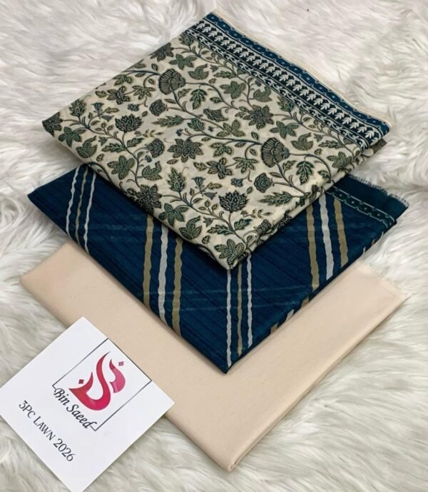 BIN SAEED LAWN 3PC COLLECTION