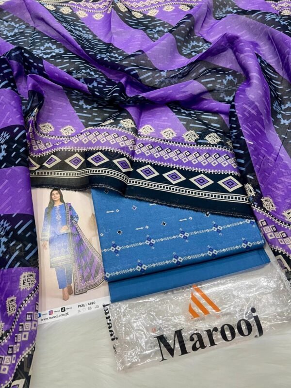 WhatsApp Image 2026-02-17 at 16.15.41 (2) Marooj 3PC Lawn Suit – Original Outlet Stock Summer Collection 2026 (Unstitched)