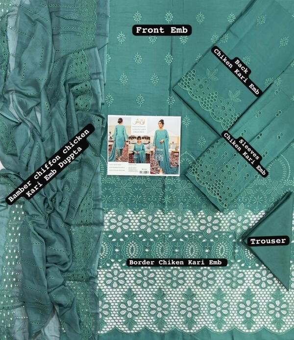 Naqsh 3PC Luxury Lawn Suit – Heavy Embroidered Eid Collection 2026 (Unstitched)