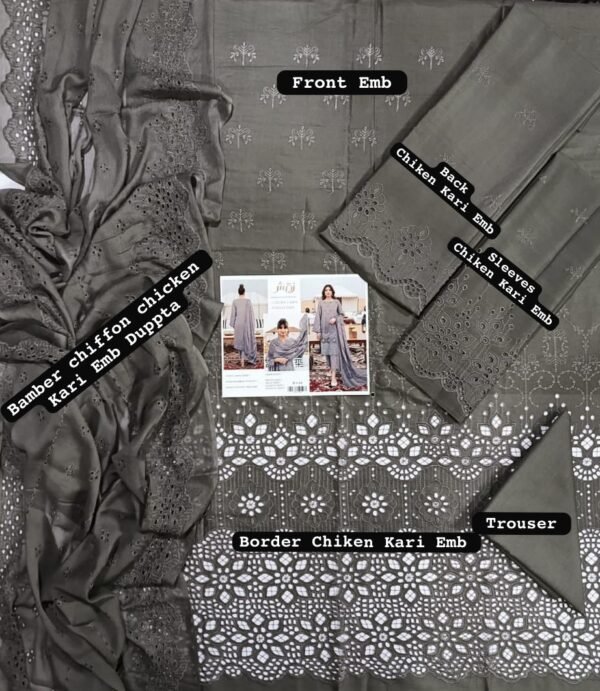 Naqsh 3PC Luxury Lawn Suit – Heavy Embroidered Eid Collection 2026 (Unstitched)