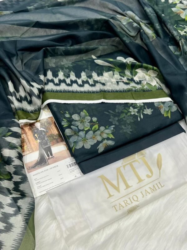 MTJ 3PC Lawn Suit – Original Outlet Stock 2026 Print Collection (Unstitched)
