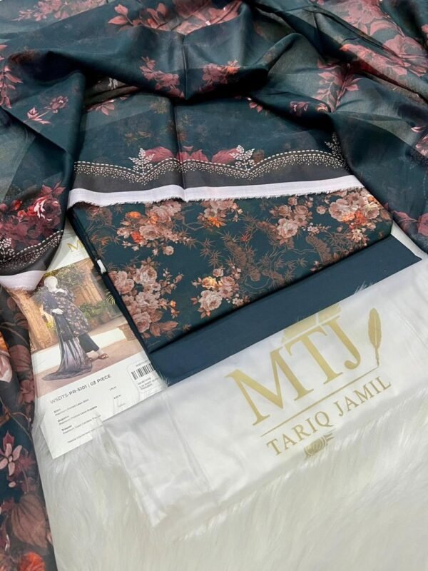 MTJ 3PC Lawn Suit – Original Outlet Stock 2026 Print Collection (Unstitched)