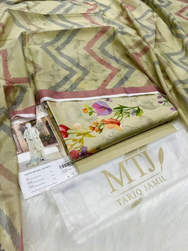 MTJ 3PC Lawn Suit – Original Outlet Stock 2026 Print Collection (Unstitched)