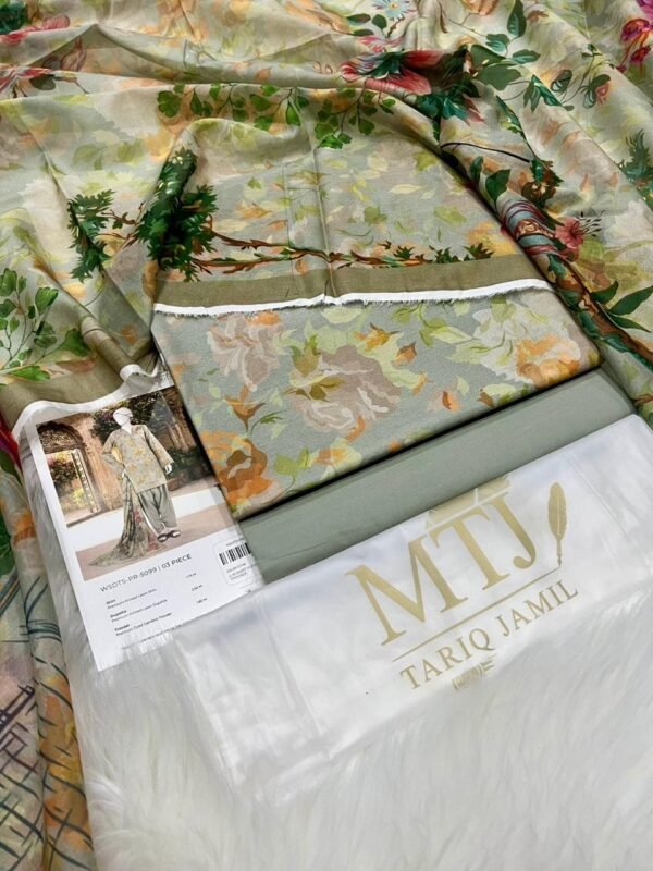 MTJ 3PC Lawn Suit – Original Outlet Stock 2026 Print Collection (Unstitched)