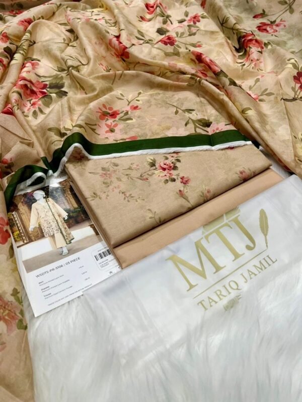 MTJ 3PC Lawn Suit – Original Outlet Stock 2026 Print Collection (Unstitched)