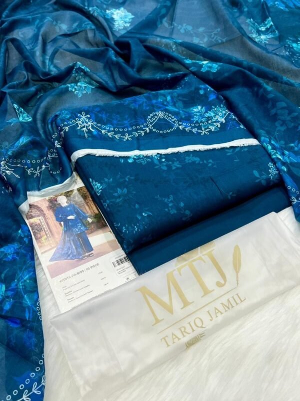 MTJ 3PC Lawn Suit – Original Outlet Stock 2026 Print Collection (Unstitched)