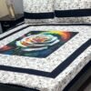 Digital gold panel bedsheet