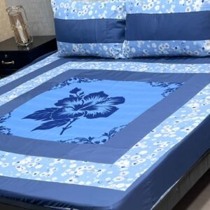 Digital gold panel bedsheet