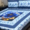 Digital gold panel bedsheet