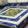 Digital gold panel bedsheet
