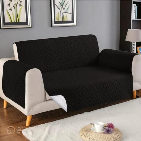 Ultrasonic Microfiber Sofa Cover Set – 3 Layer Quilted Stretchable Furniture Protector (5, 6 & 7 Seater)