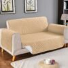 Ultrasonic Microfiber Sofa Cover Set – 3 Layer Quilted Stretchable Furniture Protector (5, 6 & 7 Seater)