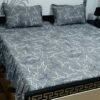 3 piece stiched 2 sided frill bedsheets