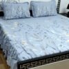 3 piece stiched 2 sided frill bedsheets