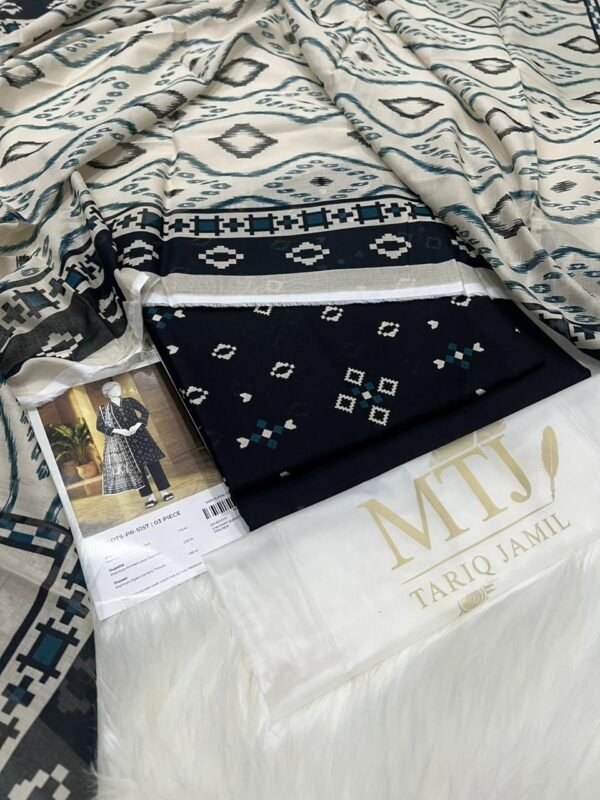 MTJ 3PC Lawn Suit – Original Outlet Stock 2026 Print Collection (Unstitched)