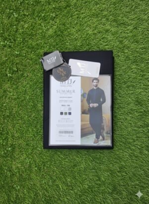 mtj dobi MTJ Dobby Cotton Men Suit – 4.5 Meter Premium Unstitched Summer Fabric