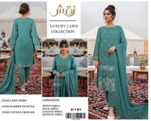 naqsh Naqsh 3PC Luxury Lawn Suit – Heavy Embroidered Eid Collection 2026 (Unstitched)